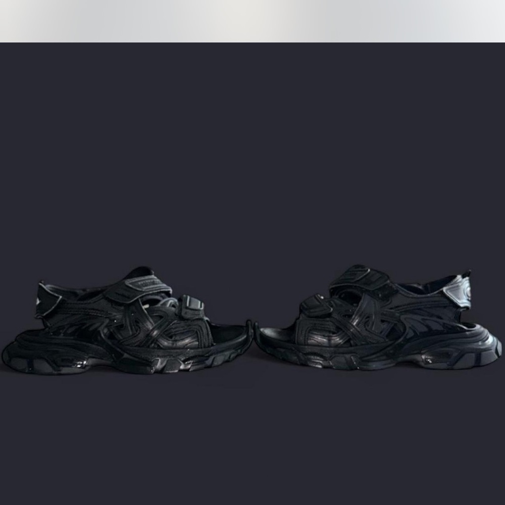 Balenciaga Track Sandals in Black - Picture 2 of 5